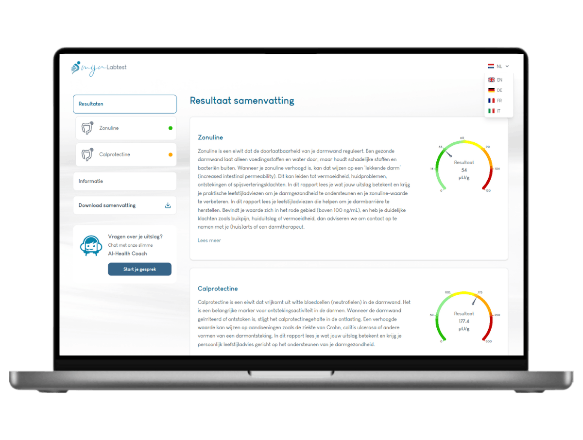 pick en mix darmtest uitslag