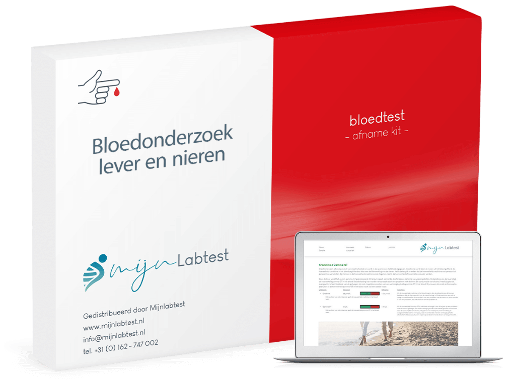 De testkit van een bloedonderzoek lever en nieren