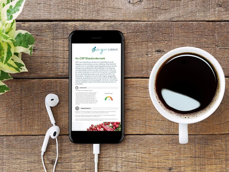 Voorbeeld uitslag hs-CRP test