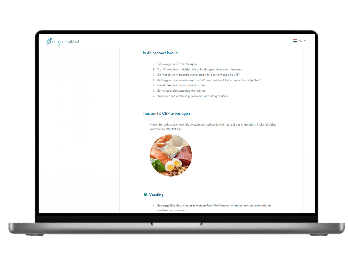 Voorbeeld van jouw CRP uitsalg Voorbeeld van jouw CRP uitsalg