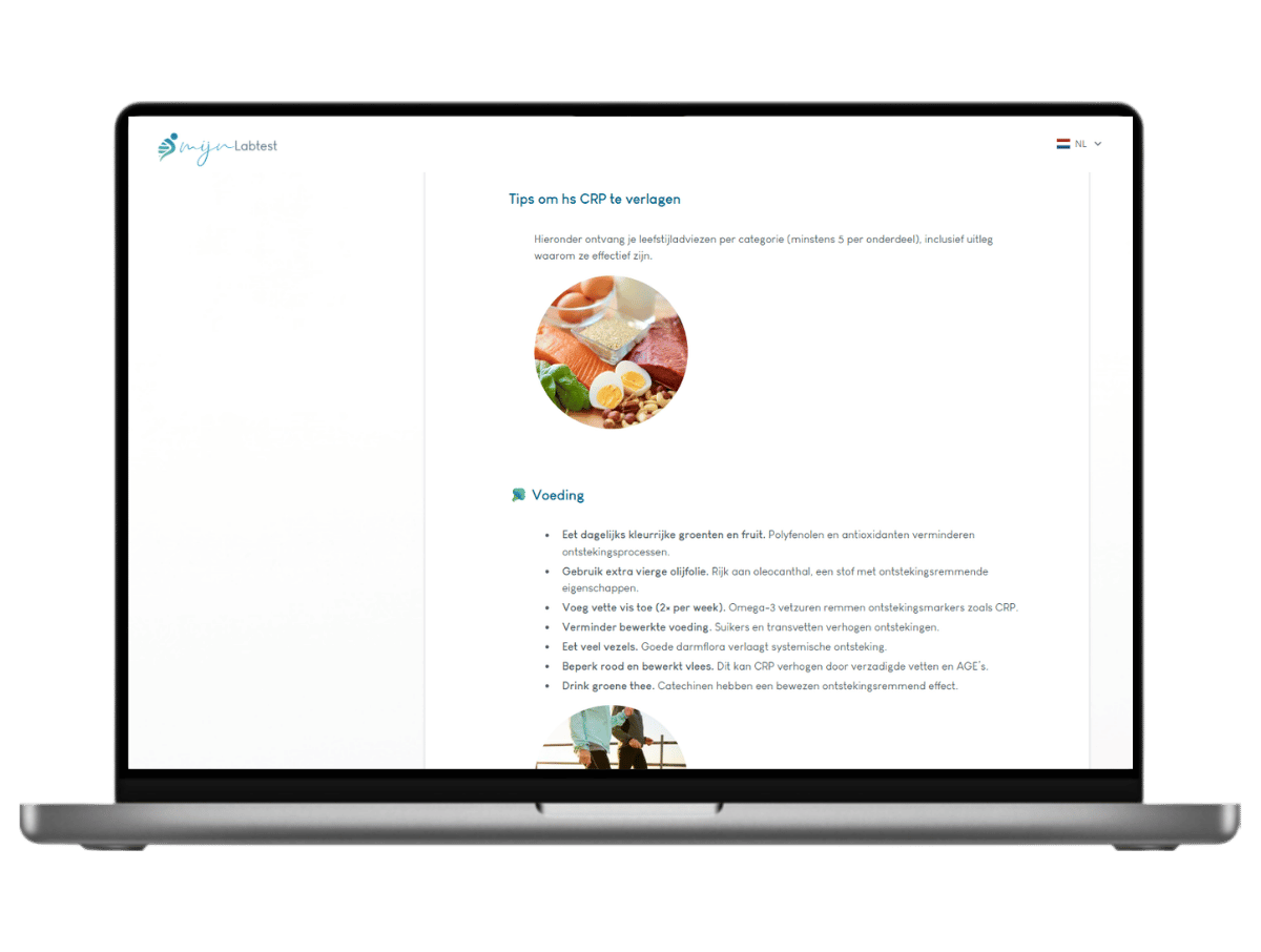Dit kun jij van je CRP test rapport verwachten