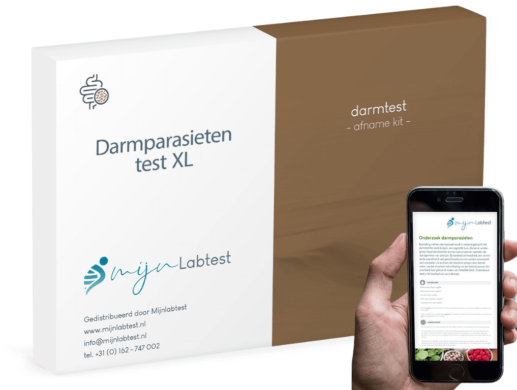 Verpakking Darmparasieten XL test
