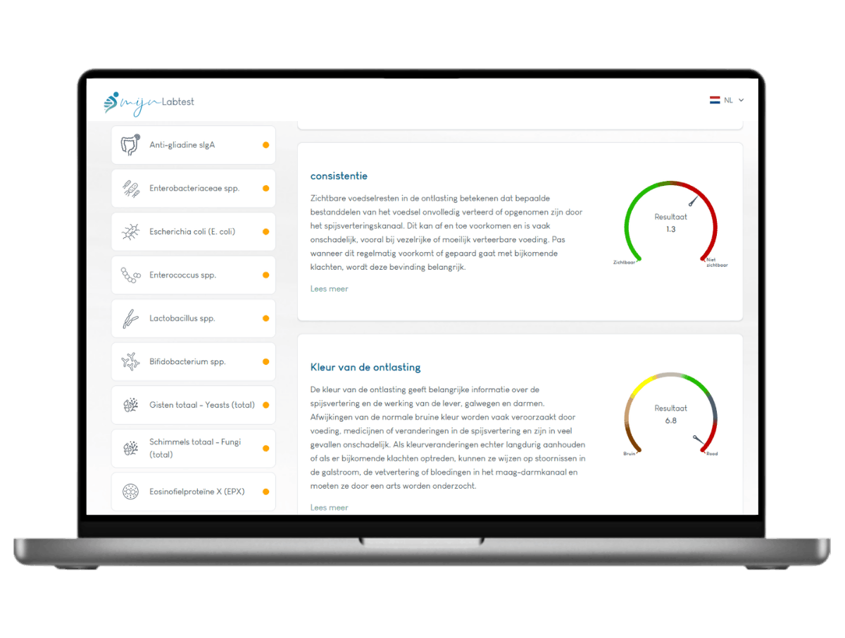 Darmtest XL Plus, meet 18 darmwaarden in één uitgebreide ontlastingstest