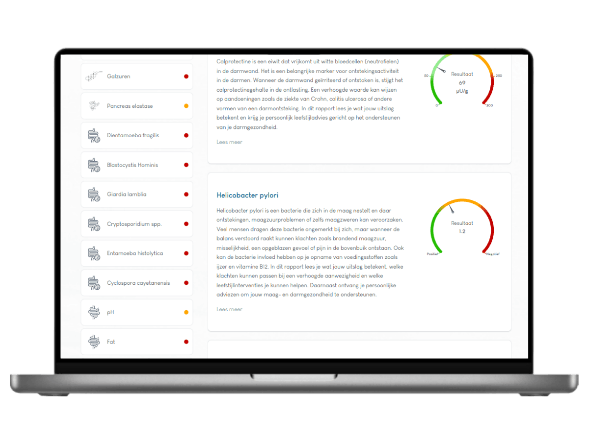 Darmtest XL Pro, Meest complete darmtest 22 waarden in één onderzoek