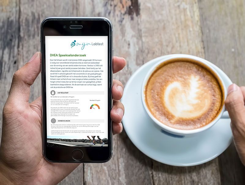 De uitslag van je cortisol DHEA test is eenvoudig vanaf elk device af te lezen. 