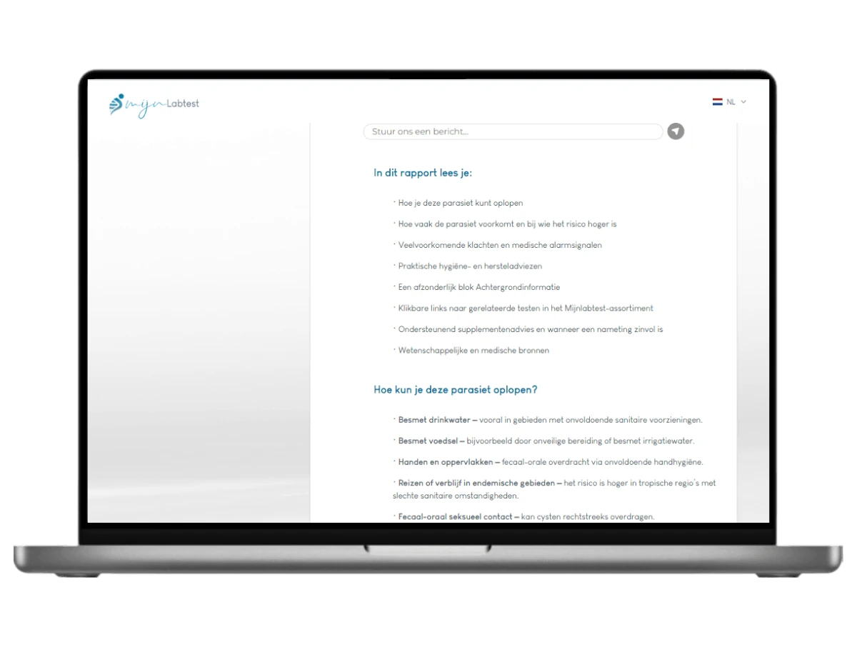 In dit rapport lees je alles over de parasiet: Entamoeba histolytica. 