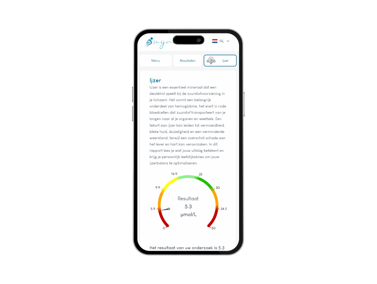 GSM ijzer resultaat GSM ijzer resultaat