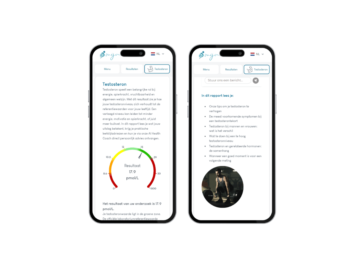 Naast informatie over je waarde krijg je ook uitleg in het bloedonderzoek voor sporters. Naast informatie over je waarde krijg je ook uitleg in het bloedonderzoek voor sporters.