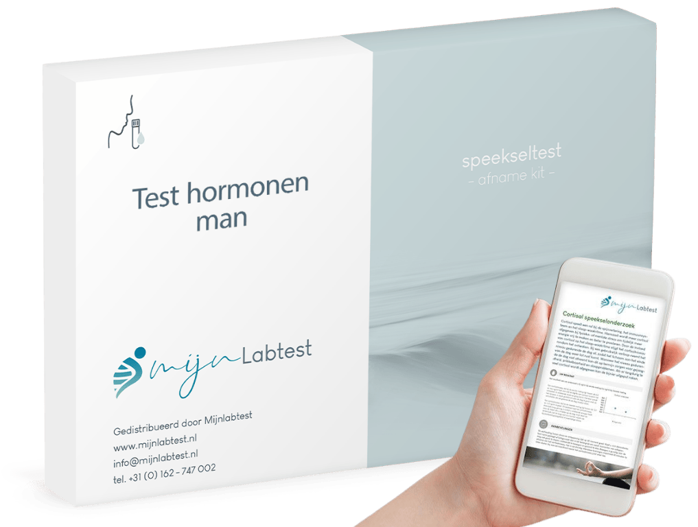Hormonen speeksel test kit man