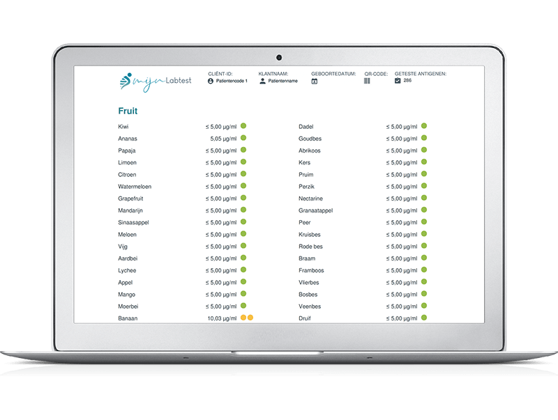 Hoofdstuk uit de uitslag over fruit