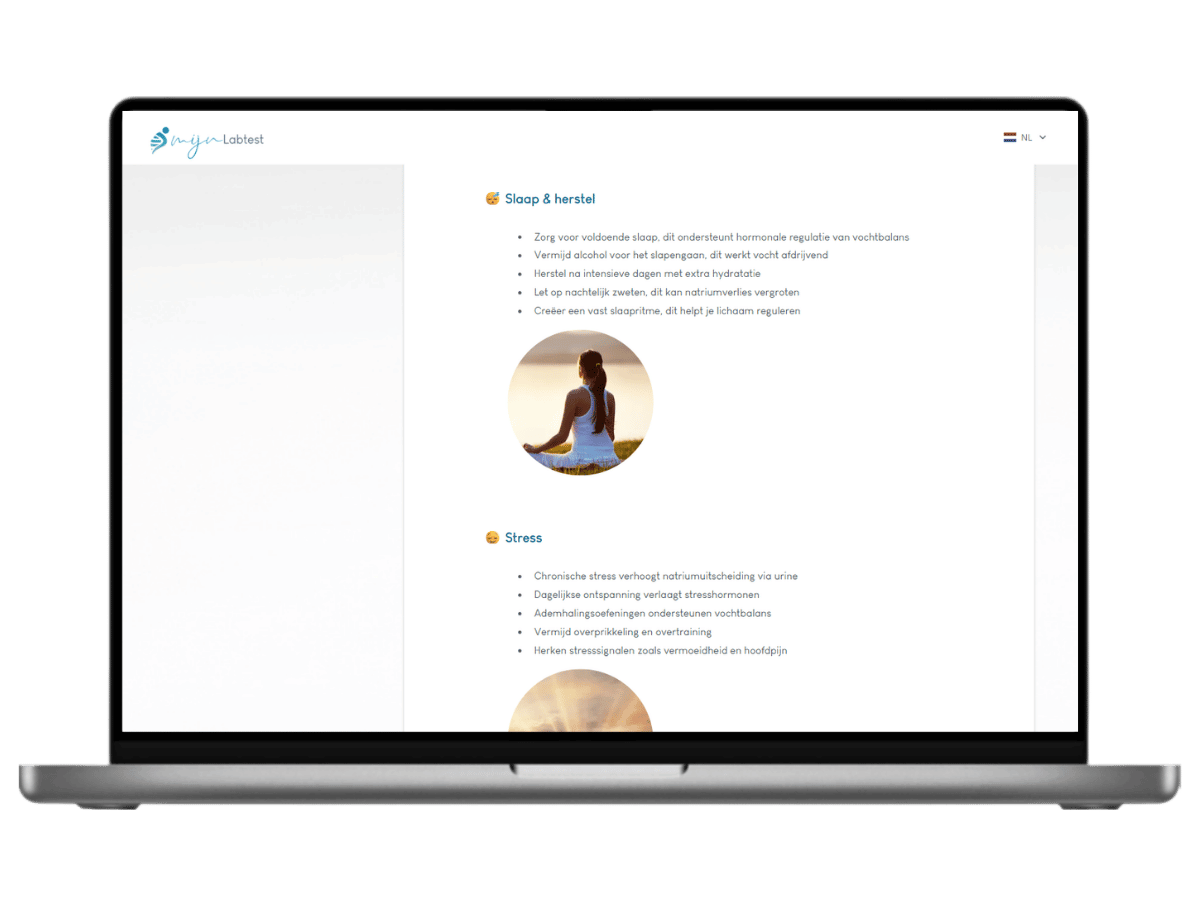 Het meest complete rapport met AI integratie en leefstijl advies. Het meest complete rapport met AI integratie en leefstijl advies.