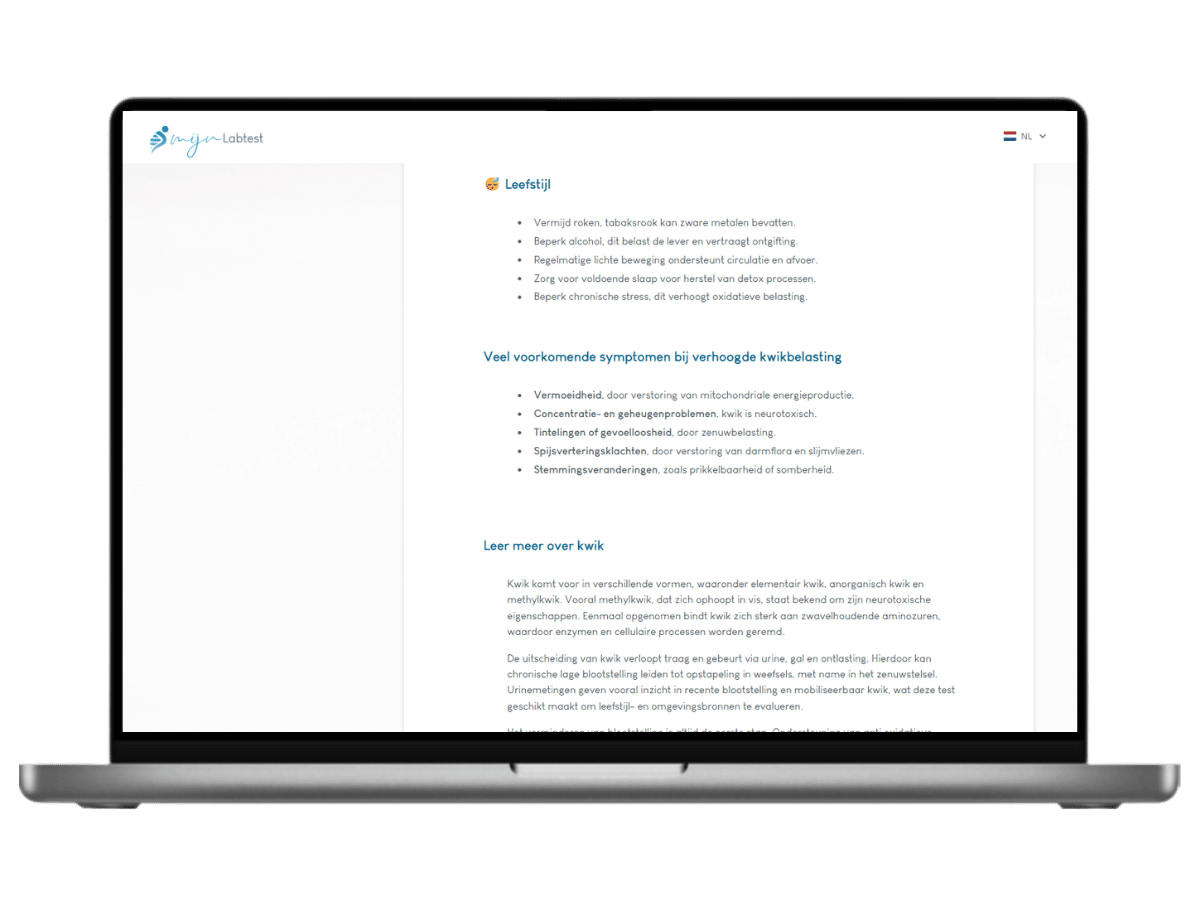 Binnen 10 werkdagen jouw persoonlijke uitslag via een beveiligde email. Binnen 10 werkdagen jouw persoonlijke uitslag via een beveiligde email.