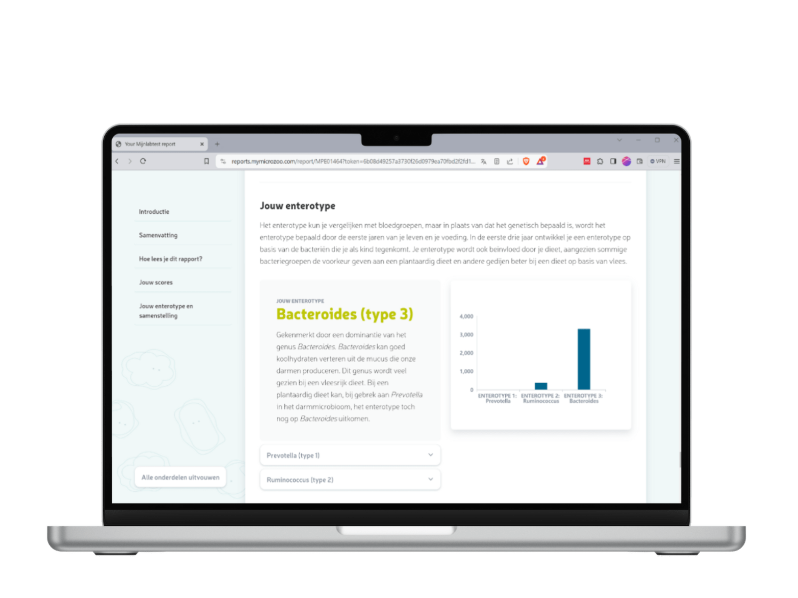 jouw entrotype wordt bepaald tijdens deze microbioom analyse