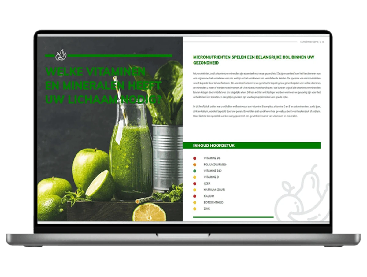 Het resultaat van de Nutri-Gene pro per marker uitgelegd. 