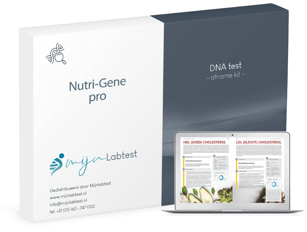 De Nutri-Gene Pro test wordt afgenomen met een eenvoudige afname kit die we naar je thuisadres opsturen