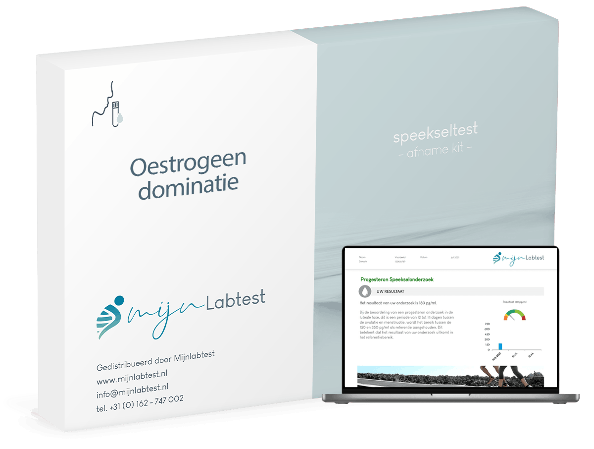 De verpakking van de oestrogeen dominantie test De verpakking van de oestrogeen dominantie test