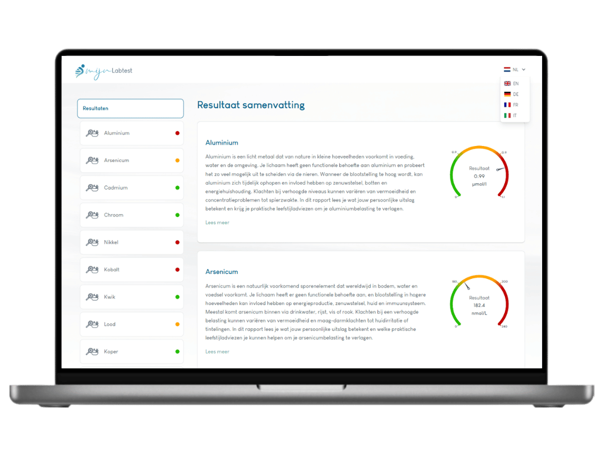 het meest complete rapport met AI integratie en leefstijl advies.