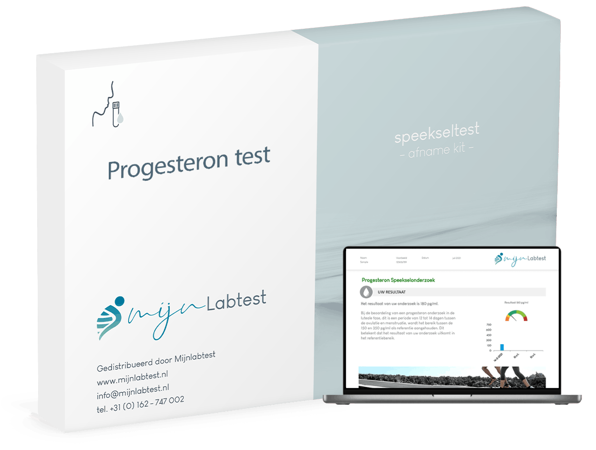 De progesteron test wordt als brievenbuspakket geleverd. 