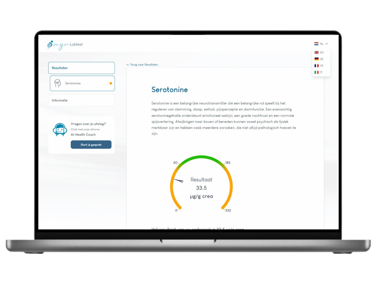 Eenvoudig thuis af te nemen met een gebruiksvriendelijke methode.