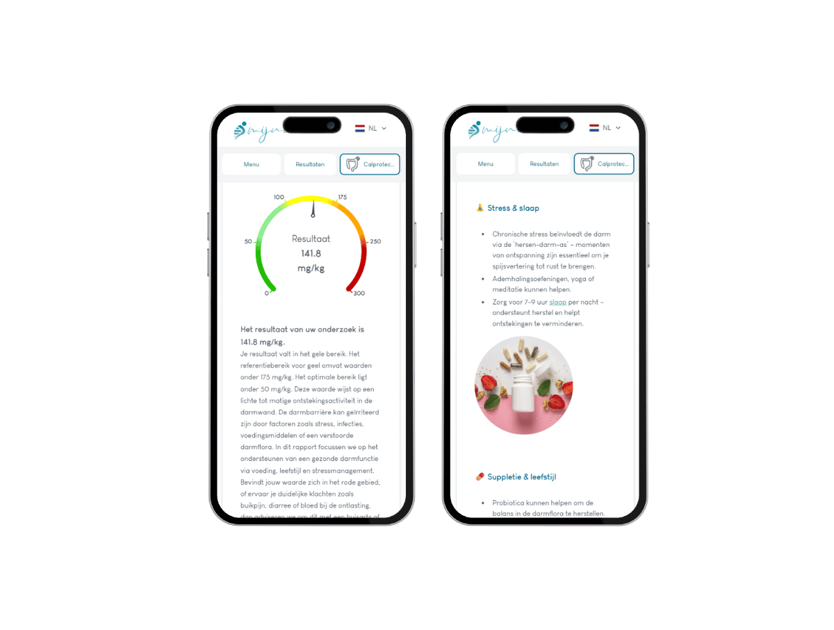 Rapport is op telefoon en laptop beschikbaar. Rapport is op telefoon en laptop beschikbaar.