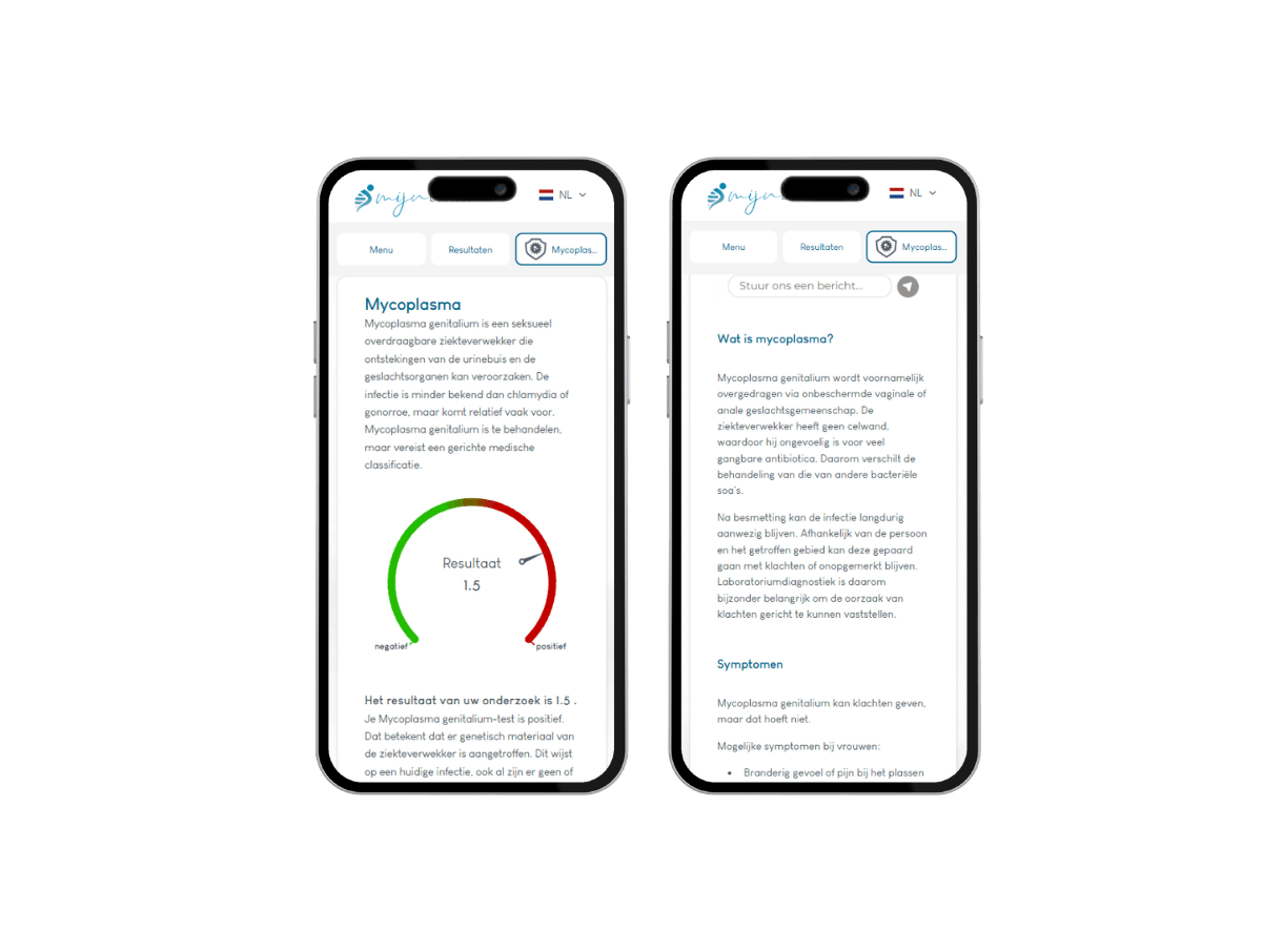 Telefoon rapport Mycoplasma test