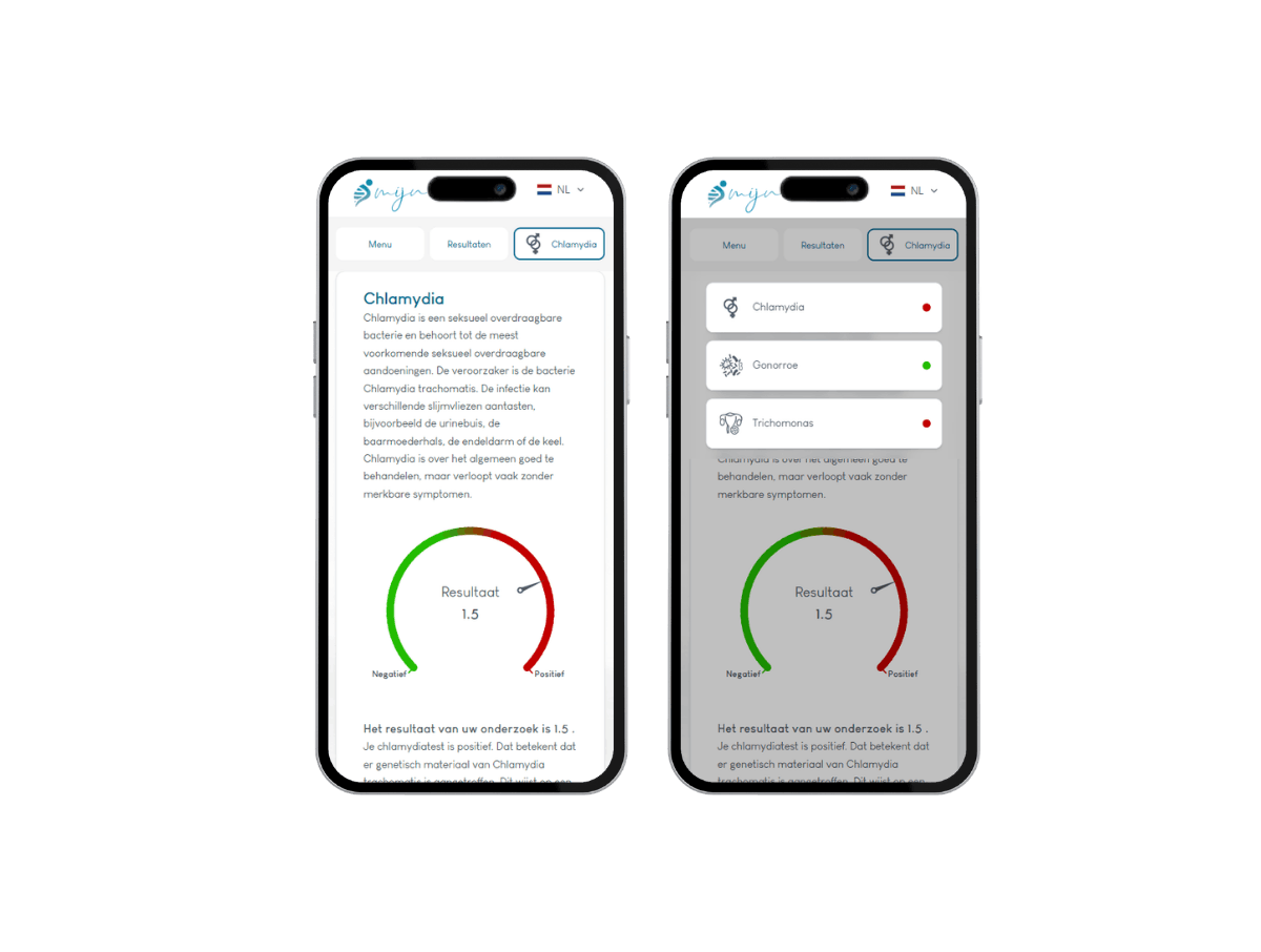 Telefoon resultaat Soa thuis test