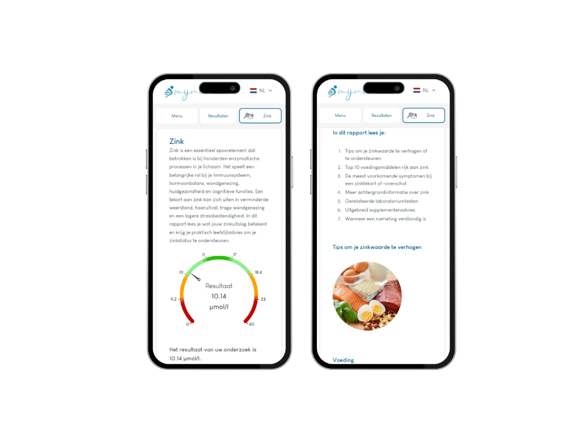 Resultaat is zowel op telefoon beschikbaar als laptop. Resultaat is zowel op telefoon beschikbaar als laptop.