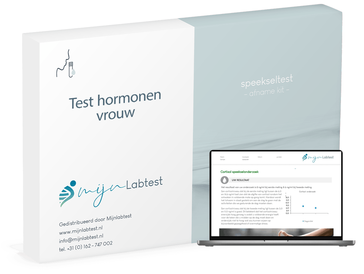 Hormonen speeksel test kit vrouw