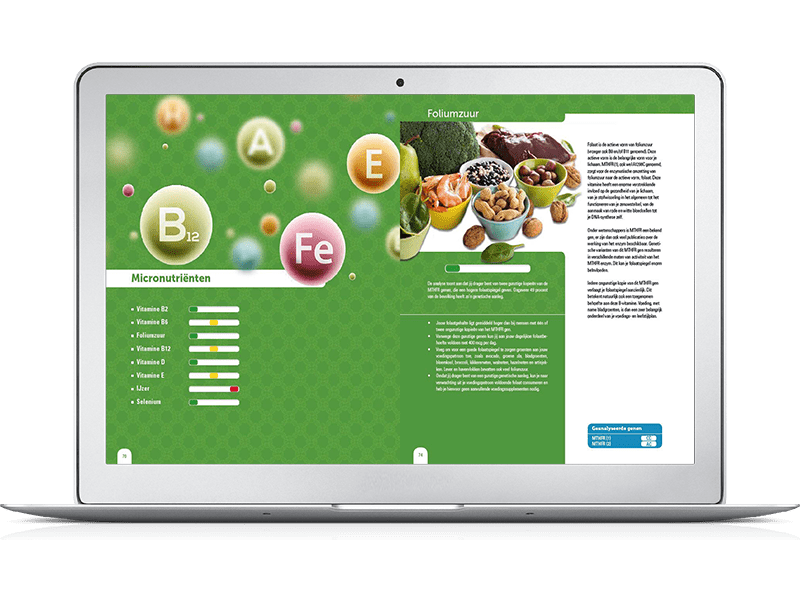 De uitslag van Nutri-Gene Expert - Met illustraties verduidelijken we de uitslag 