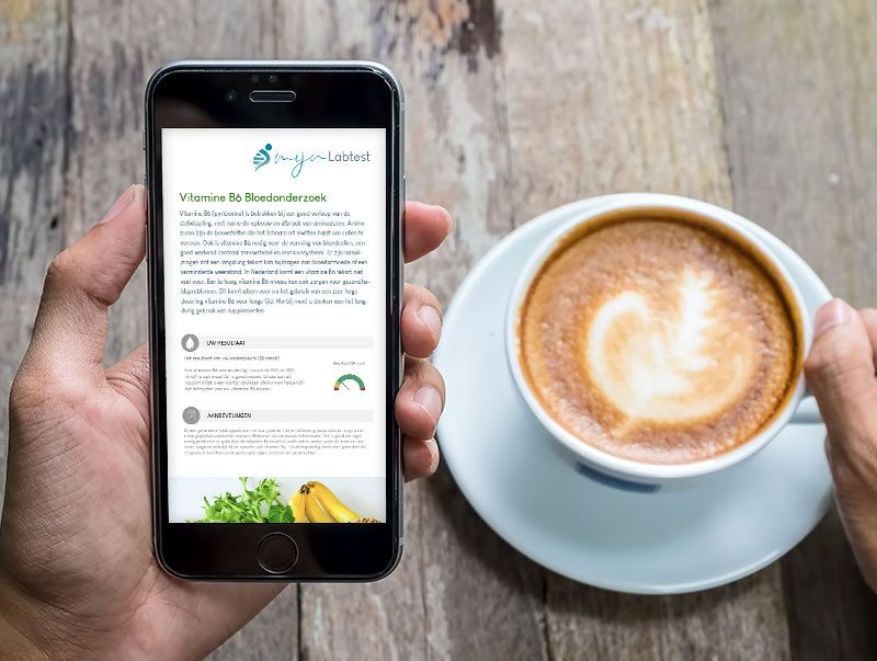 Snel het resultaat van je vitamine B test openen, waar je ook bent. 