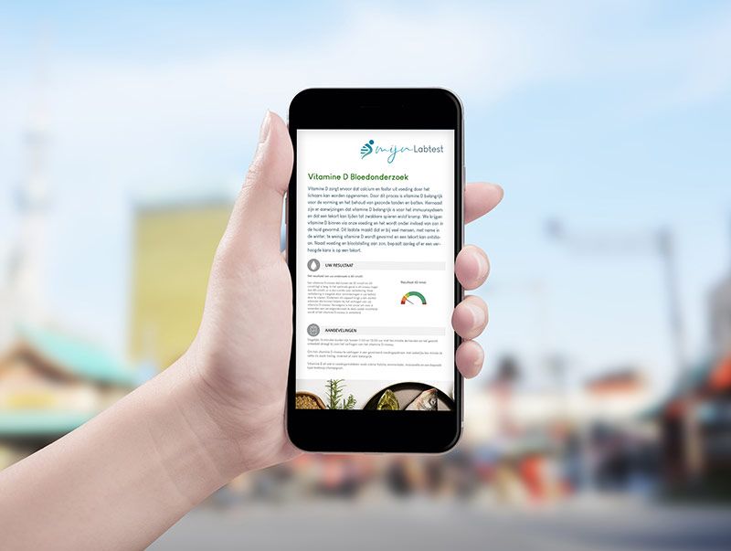 De uitslag van het sporters bloed onderzoek wordt beveiligd naar je verzonden.