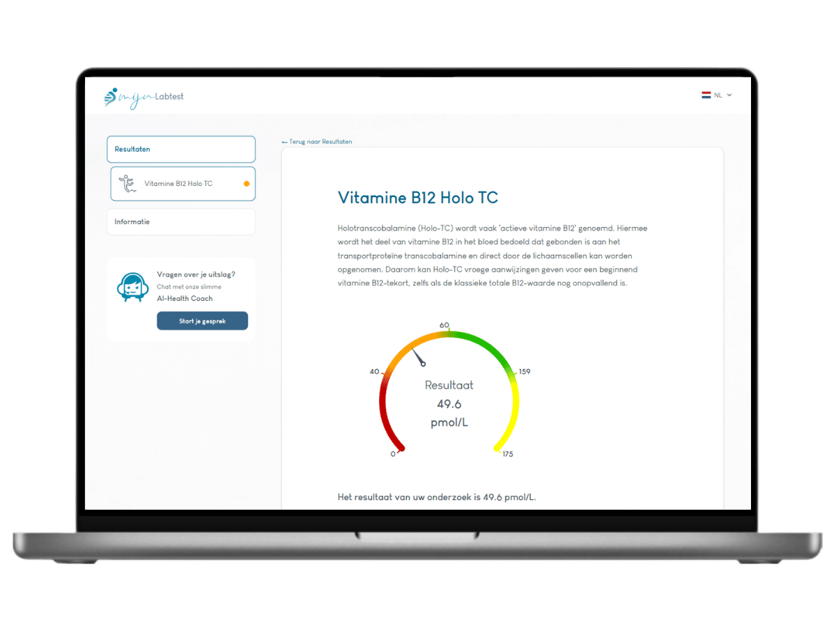 Het Vitamine B12 actief rapport. Het Vitamine B12 actief rapport.