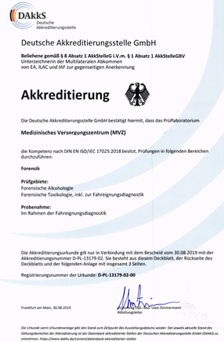 Accreditatie laboratorium Duitsland