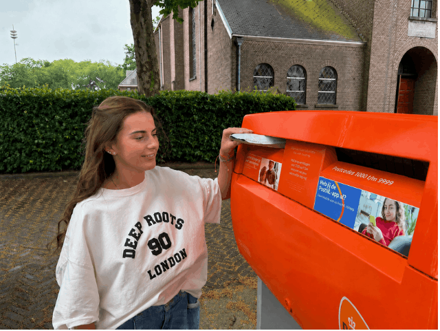 Zoe stuurt haar ferritine test op